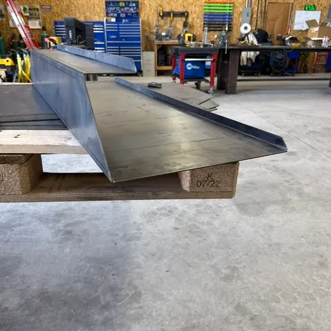 Precision bent steel plate