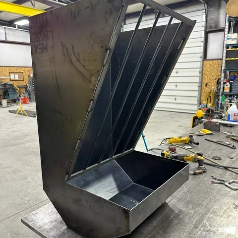 Custom metal horse feeder fabrication