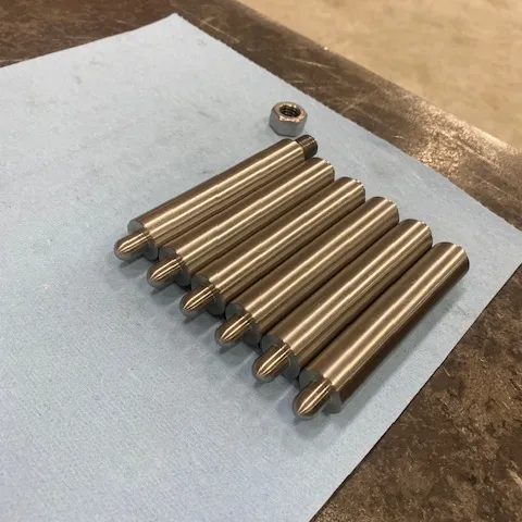 Precision machined stainless steel pins and parts